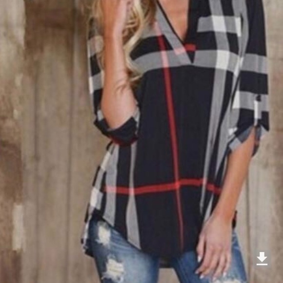 Plaid Tunic - Picture 3 of 4